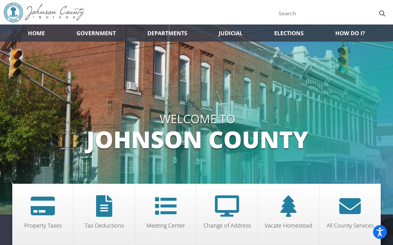 Johnson County government portal for Greenwood resident record offices