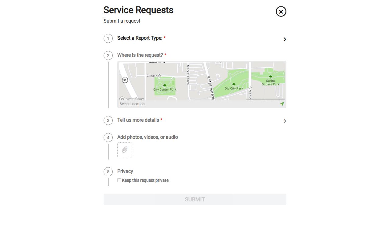 Greenwood neighbors My Greenwood service requests