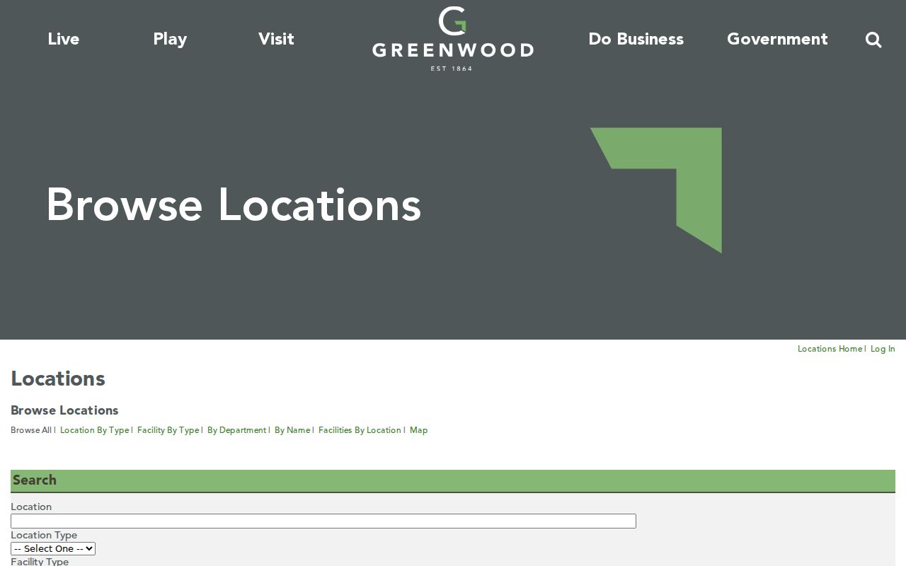 Greenwood neighbors civic facilities search