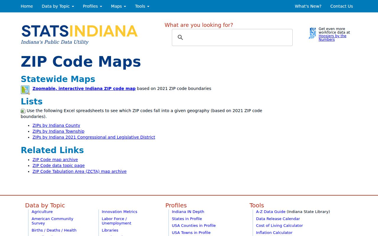 Indiana ZIP boundary map used to compare Greenwood postal areas